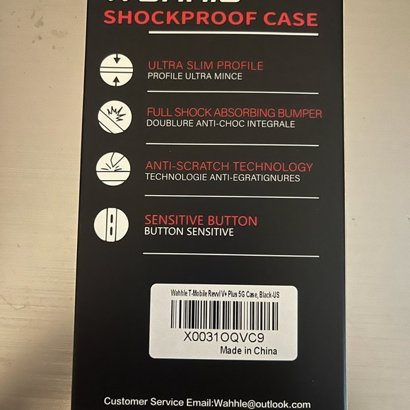 Wahhle Revvl V+ Plus 5G Case T-Mobile, - Picture 2 of 3